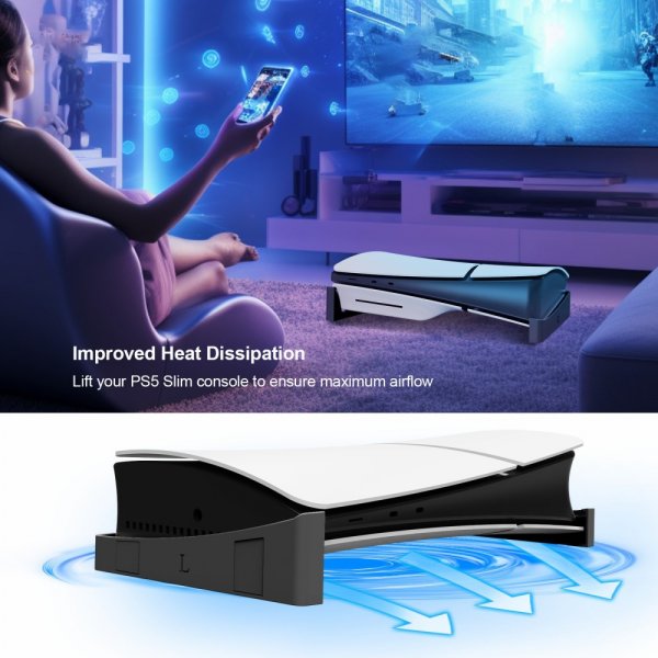 PlayStation 5 Slim (Digital/Disc Edition) Stand Black