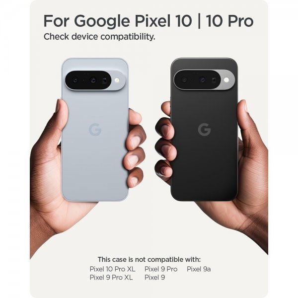 Google Pixel 10/Pixel 10 Pro Case Thin Fit MagFit Metal Slate