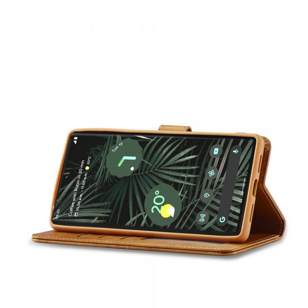Google Pixel 6 Pro Cover with Card Slot Light brown