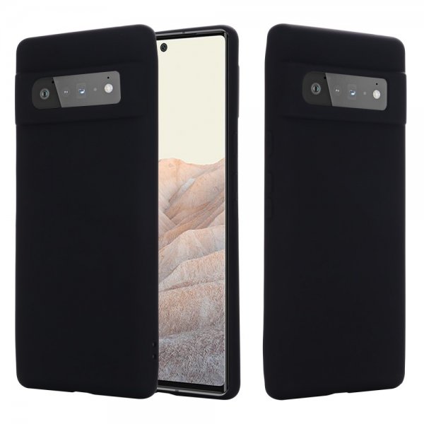 Google Pixel 6 Pro Case with Strap Silicone Black
