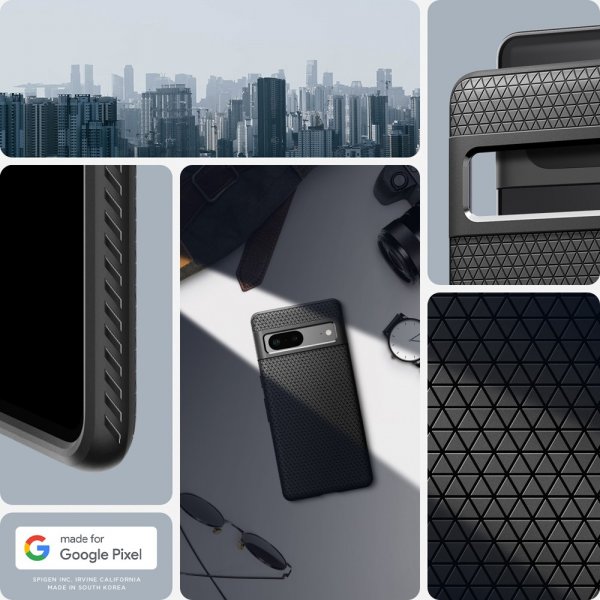 Google Pixel 7 Case Liquid Air Matte Black