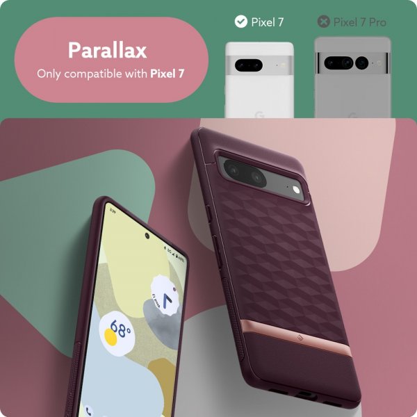 Google Pixel 7 Case Parallax Burgundy