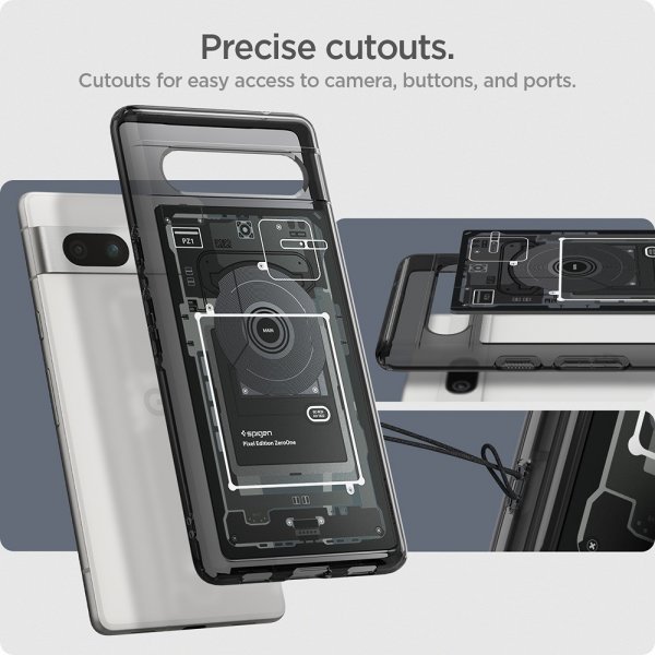Google Pixel 7a Case Ultra Hybrid Zero One Black