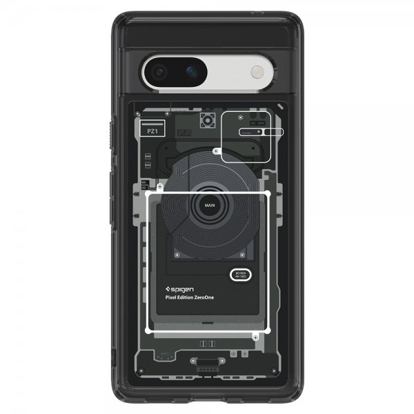 Google Pixel 7a Case Ultra Hybrid Zero One Black