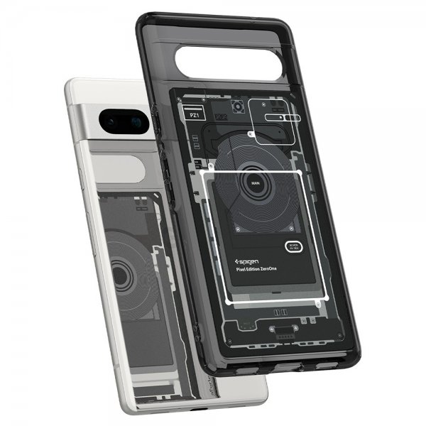 Google Pixel 7a Case Ultra Hybrid Zero One Black