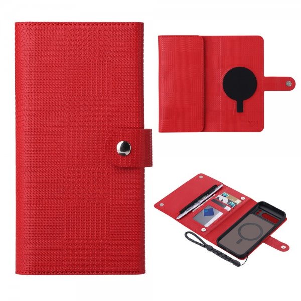 Google Pixel 8 Pro Cover Detachable Case GHB Series MagSafe Red