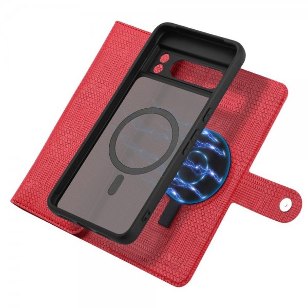 Google Pixel 8 Pro Cover Detachable Case GHB Series MagSafe Red