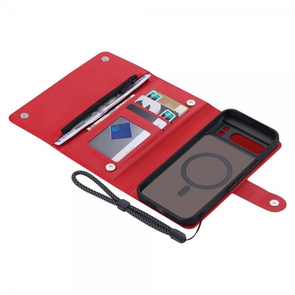 Google Pixel 8 Pro Cover Detachable Case GHB Series MagSafe Red