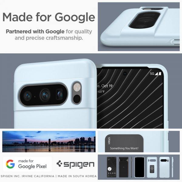 Google Pixel 8 Pro Case Thin Fit Mute Blue