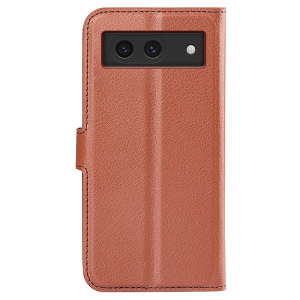 Google Pixel 8a Cover Litchi Brown