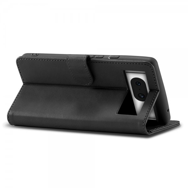 Google Pixel 8a Cover with Card Slot Stand Function Black