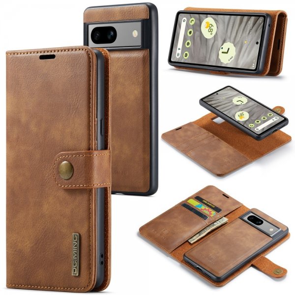 Google Pixel 8a Cover with Detachable case Brown