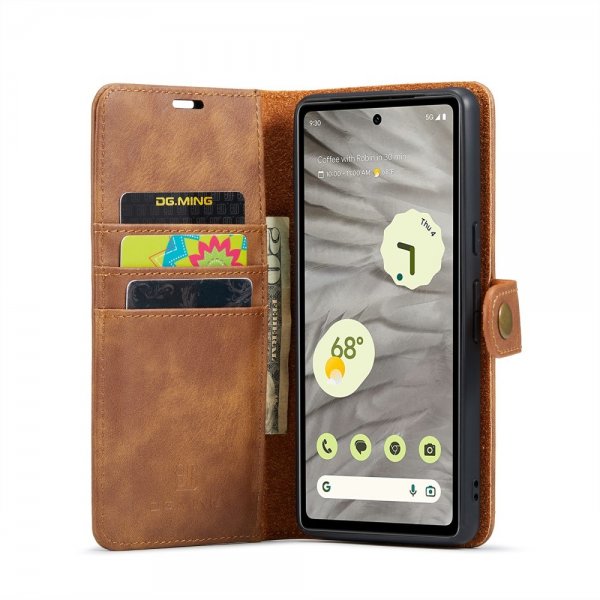 Google Pixel 8a Cover with Detachable case Brown