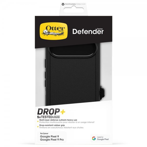 Google Pixel 9/Pixel 9 Pro Case Defender Black