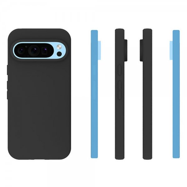 Google Pixel 9/Pixel 9 Pro Case Feather Series Raven Black