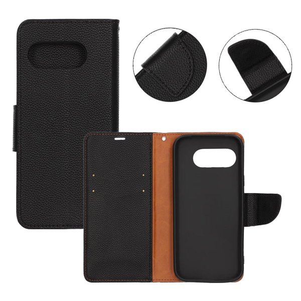 Google Pixel 9a Cover 2 Card Slots Black