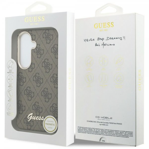 Samsung Galaxy S26 Case 4G Script MagSafe Brown