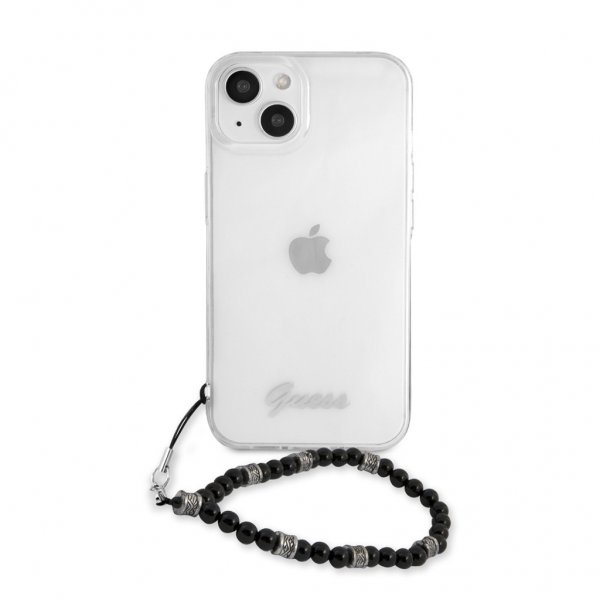iPhone 13 Case Pearl Handle Script Logo Black