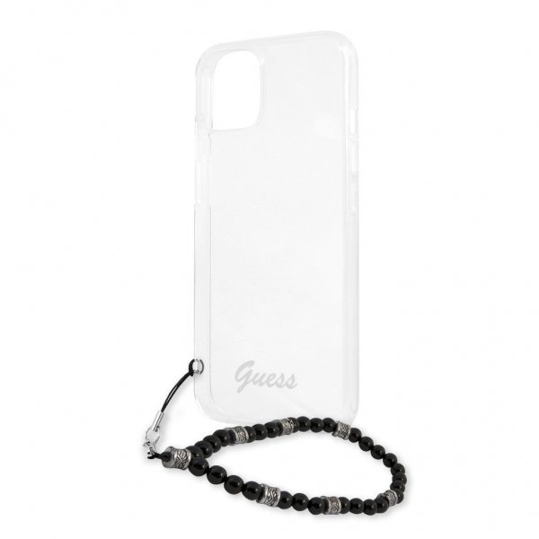 iPhone 13 Case Pearl Handle Script Logo Black
