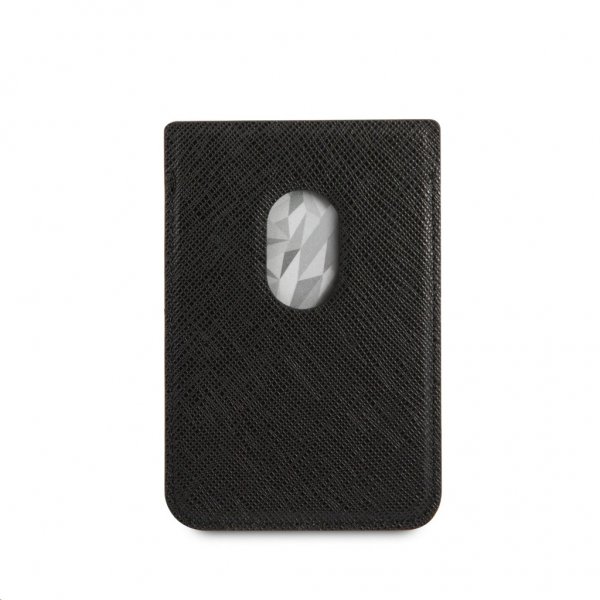 Magnetic card holder Metal Logo MagSafe Black