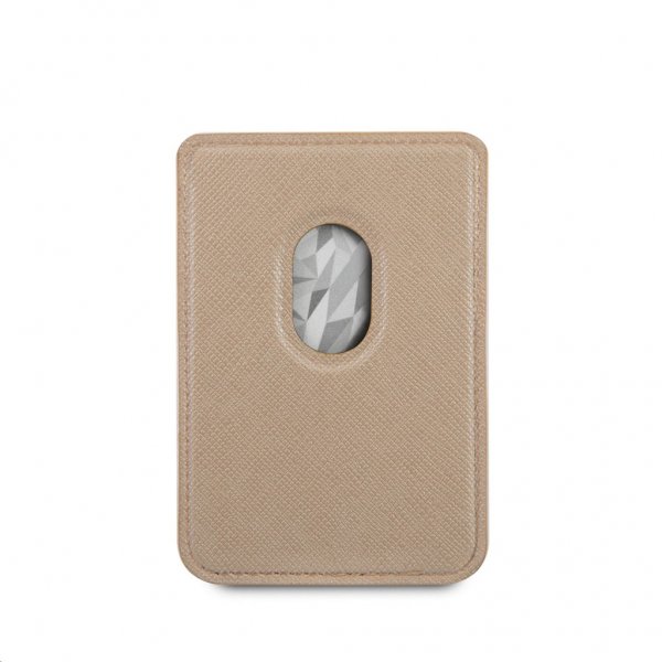 Magnetic Cardholder Metal Logo MagSafe Gold