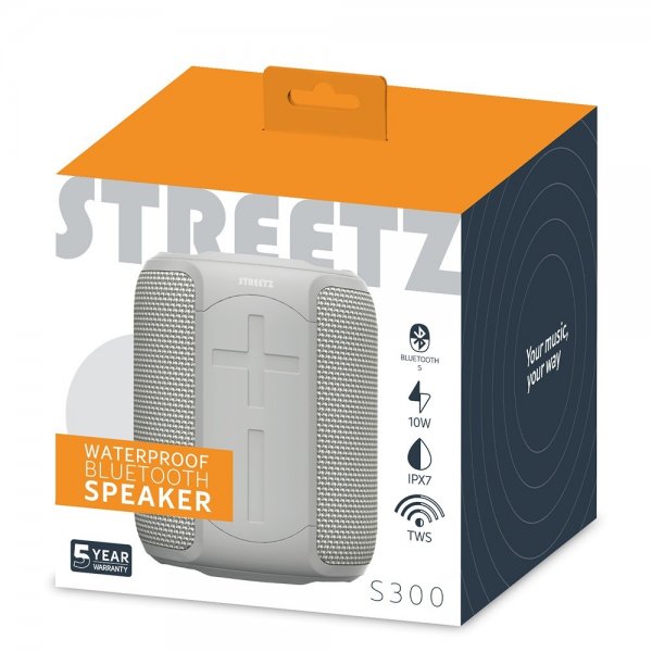 Speaker S300 Waterproof Bluetooth Speaker Grey