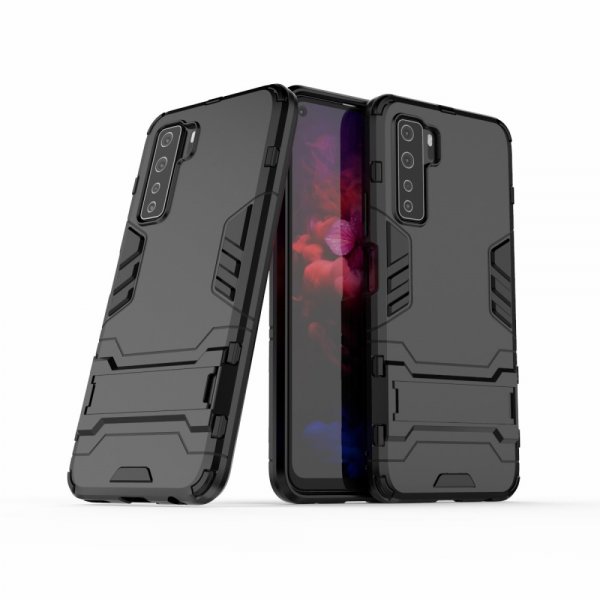 Huawei P40 Lite 5G Case Armor Stand Function Black