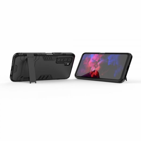 Huawei P40 Lite 5G Case Armor Stand Function Black