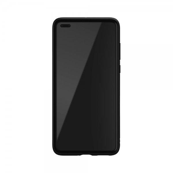 Huawei P40 Case OR 3 Stripes Snap Case White Black