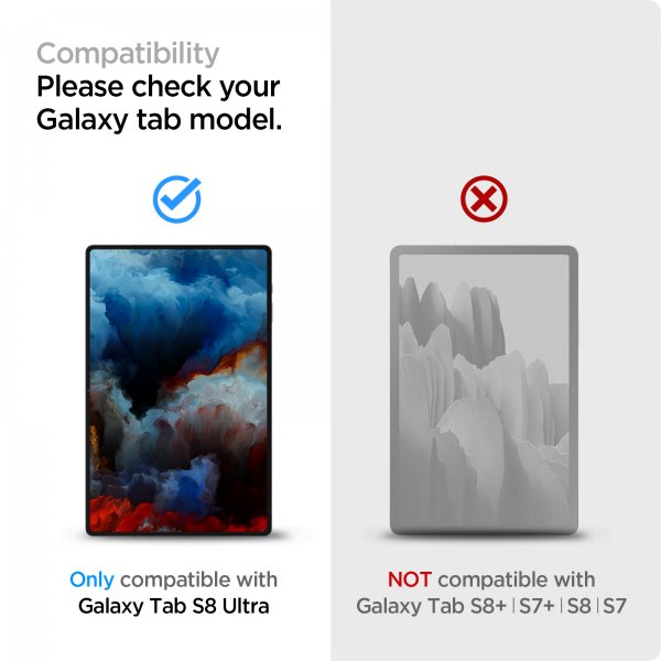 Samsung Galaxy Tab S8 Ultra Screen Protector GLAS.tR EZ Fit