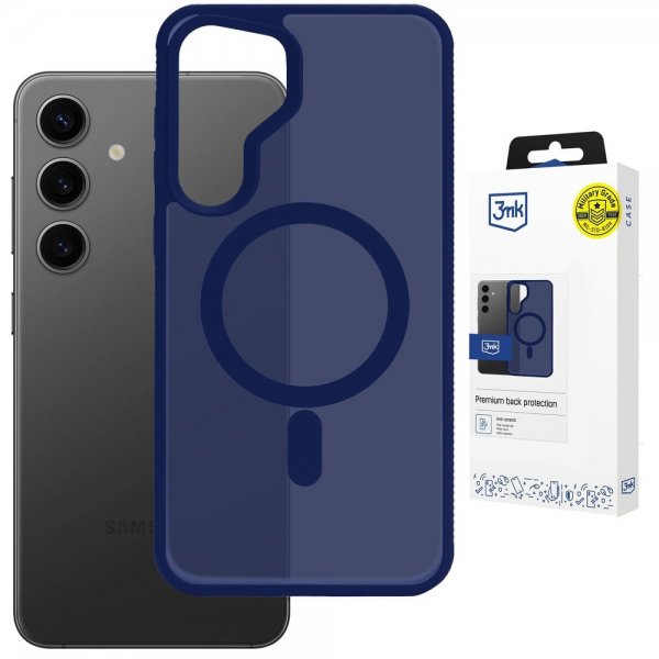 Samsung Galaxy S25 Case Smoke MagCase Blue