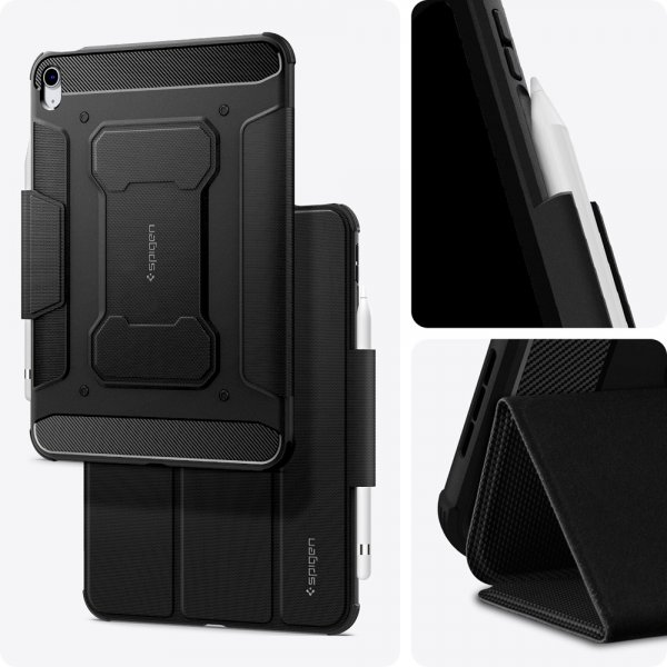 iPad 10.9 (gen 10)/iPad 11 (A16) Cover Rugged Armor Pro Black
