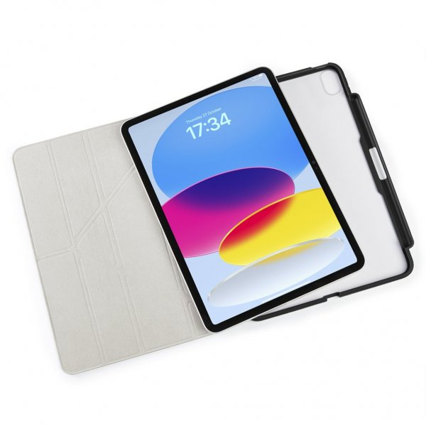 iPad 10.9 (gen 10)/iPad 11 (A16) Cover Origami No3 Pencil Case Black