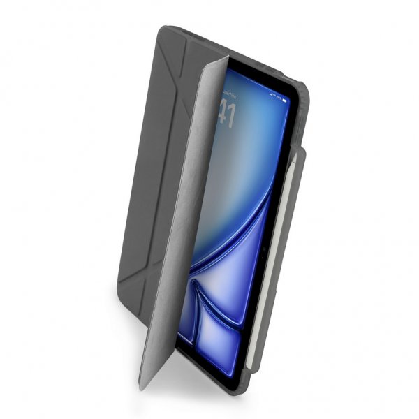 iPad Air 13 (M2/M3) Cover Origami No3 Pencil Case Grey