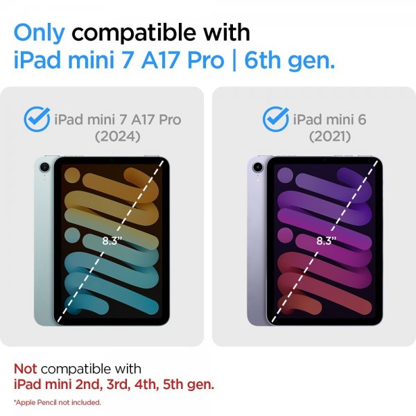 iPad mini (gen 6)/iPad mini (A17 Pro) Case Nano Pop Black Sesame