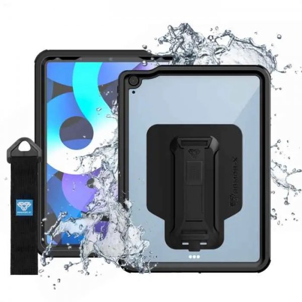iPad Air 10.9 (gen 4/5) Case Waterproof case Black Transparent