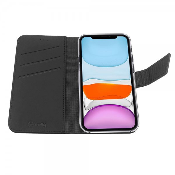 iPhone 11 Cover Wally Wallet Case Black
