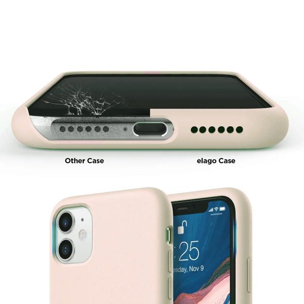 iPhone 11 Case Silicone Beige