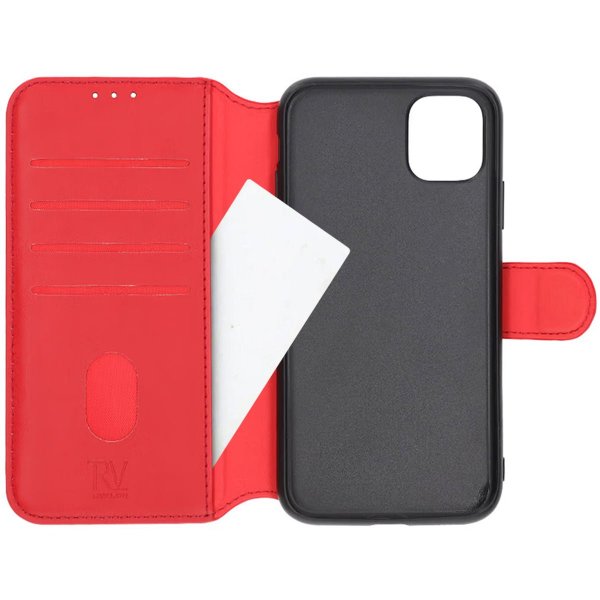 iPhone 11 Cover Foldable Card Slot Red