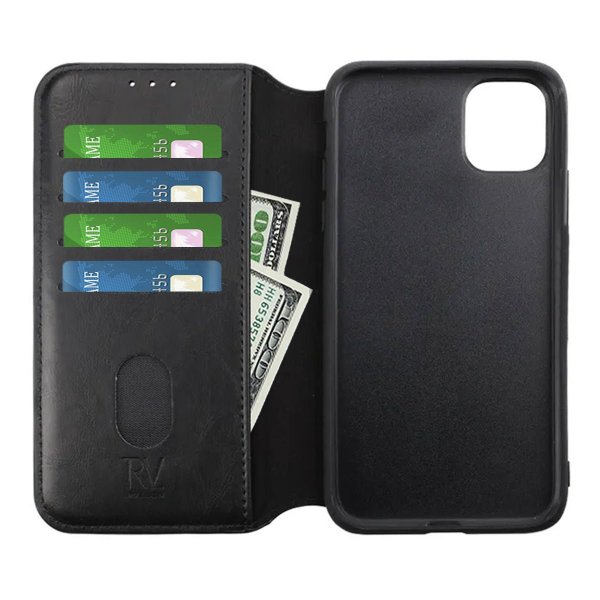 iPhone 11 Cover Foldable Card Slot Black