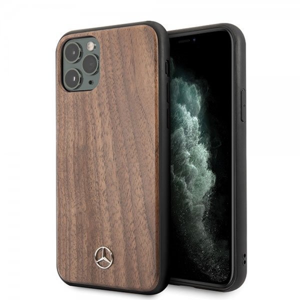 iPhone 11 Pro Max Case Wood Line Walnut