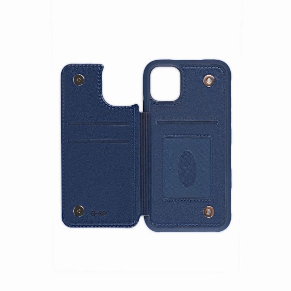 iPhone 11 Pro Case Fold-out card holder Blue