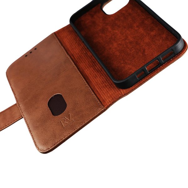 iPhone 12 Mini Cover Genuine Leather Brown