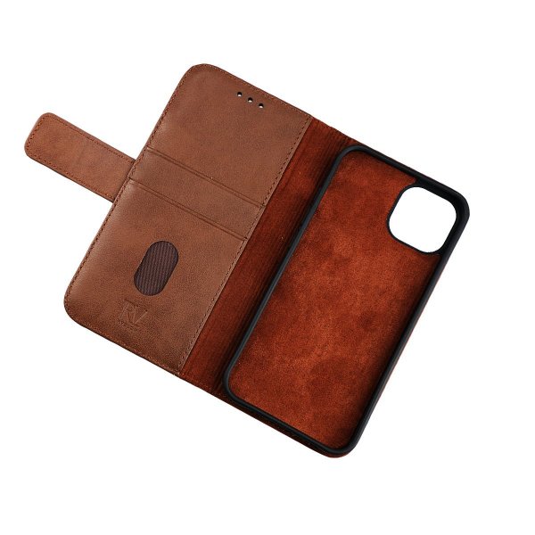 iPhone 12 Mini Cover Genuine Leather Brown