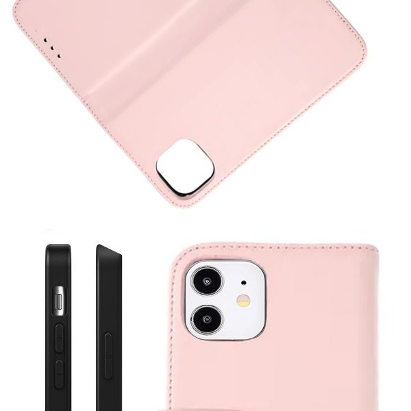iPhone 12 Mini Cover Genuine Leather Pink
