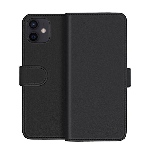 iPhone 12 Mini Cover Detachable Wallet Case Black