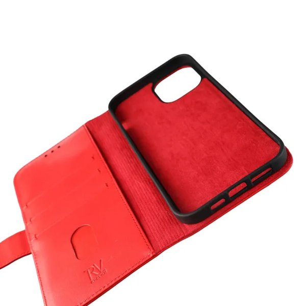 iPhone 12 Pro Max Cover Genuine Leather Red