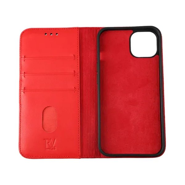iPhone 12 Pro Max Cover Genuine Leather Red