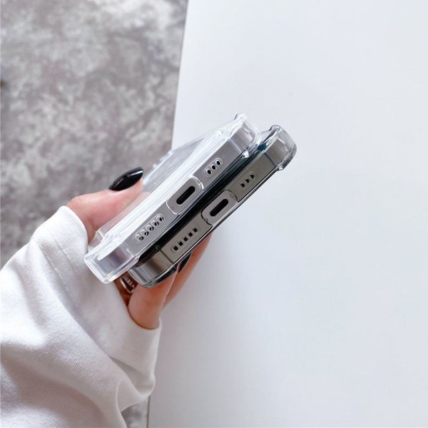iPhone 12 Case Card Holder Shockproof Transparent