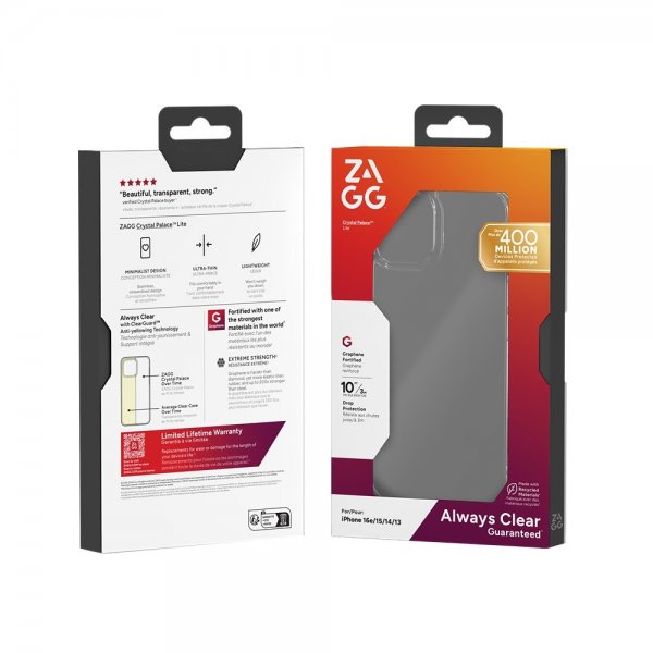 iPhone 13/14/15/16e/17e Case Crystal Palace Lite Transparent